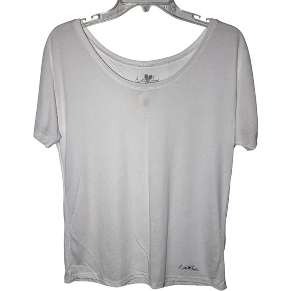 Auti Love Tops - Auti Love White Short Sleeve Tee‎ Medium